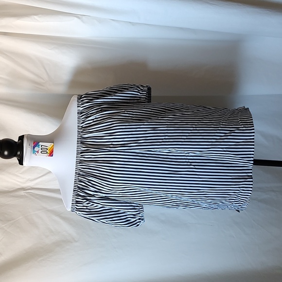 Boho Stripe women's blouse. - Picture 1 of 8